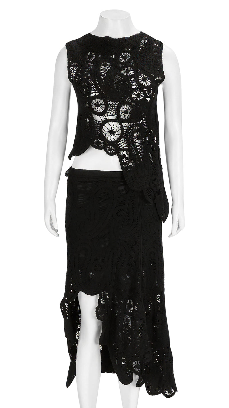 Crochet Sleeveless Beach Top | Handcrafted Open-Weave Cover-Up