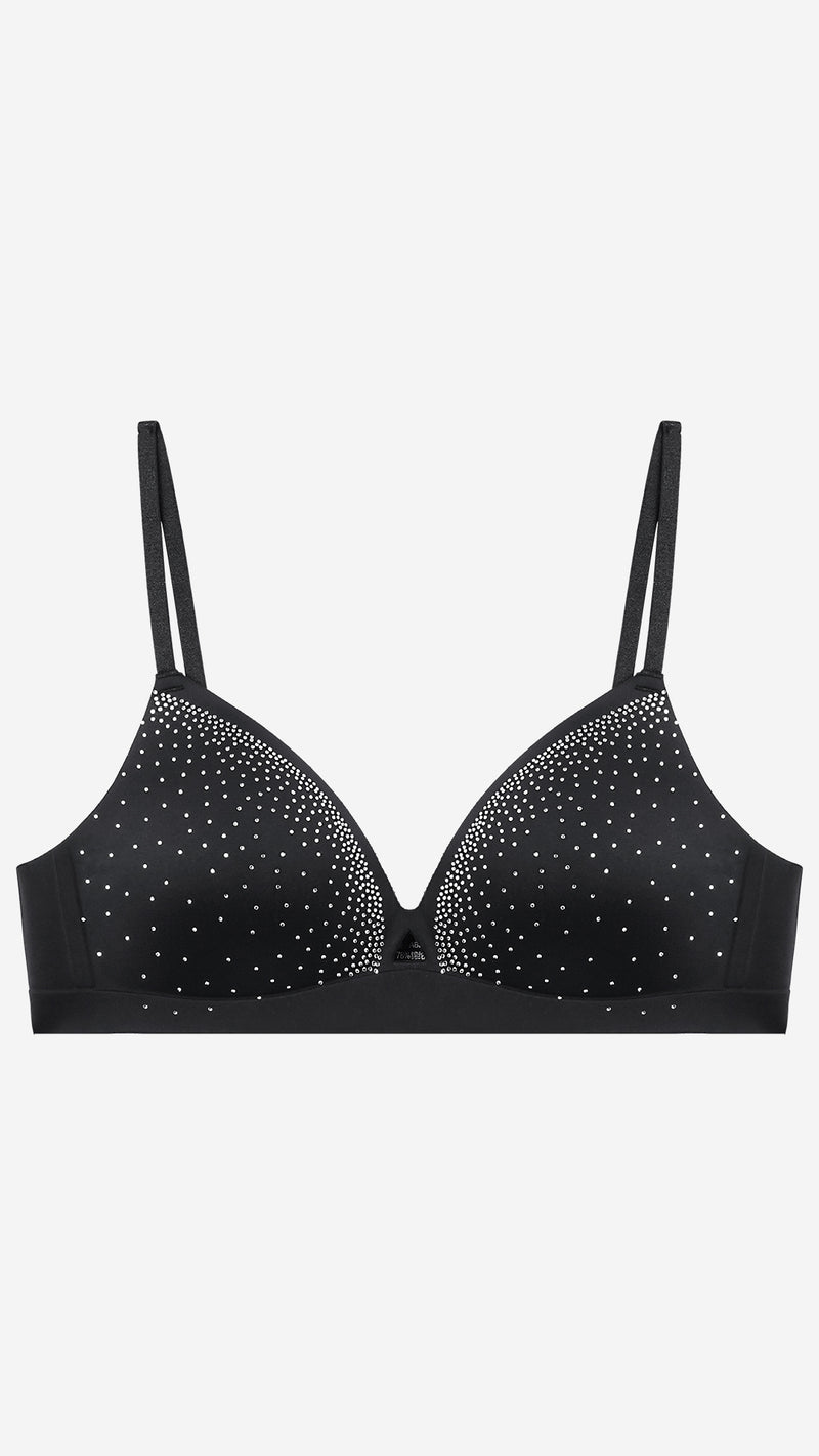 Black Bonded Wirefree Padded Bra