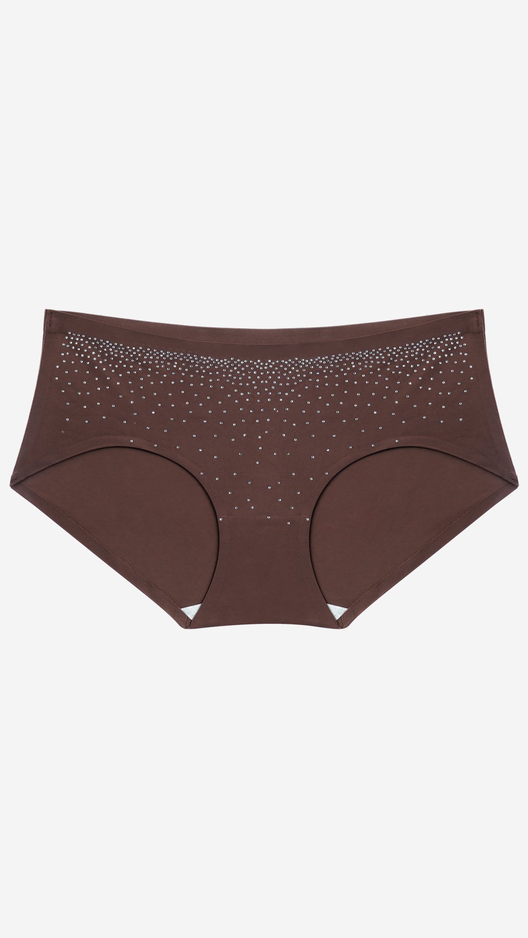 Coffee Diamante Hipster Panty, Classic Coverage