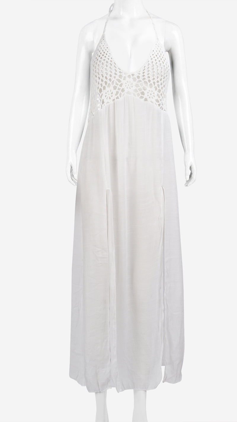 Crochet Maxi Dress | Long Beach Cover-Up