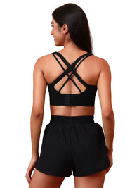 AXTZH Everyday Essential Bra with Wide Straps and Smooth Supportive Fit X0629-BLACK-CP119