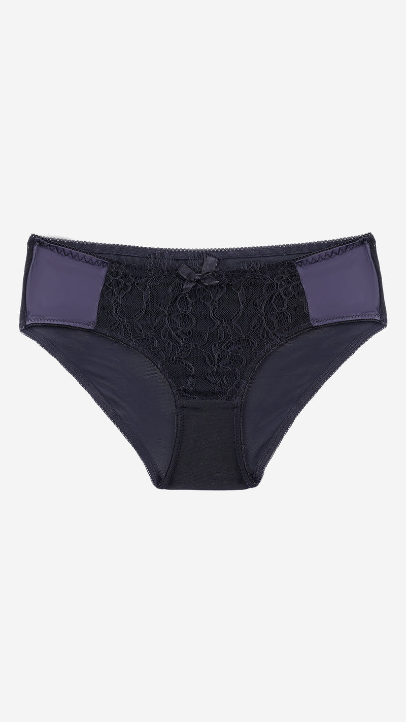 Graphite Lace Sheer Classic Panty