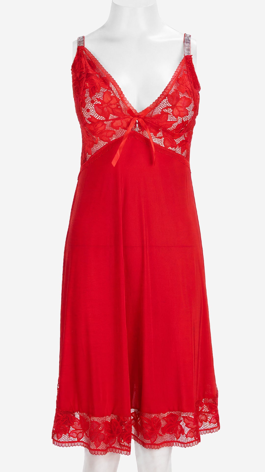Lace Bodice Soft Fabric Babydoll | Flared Sleepwear