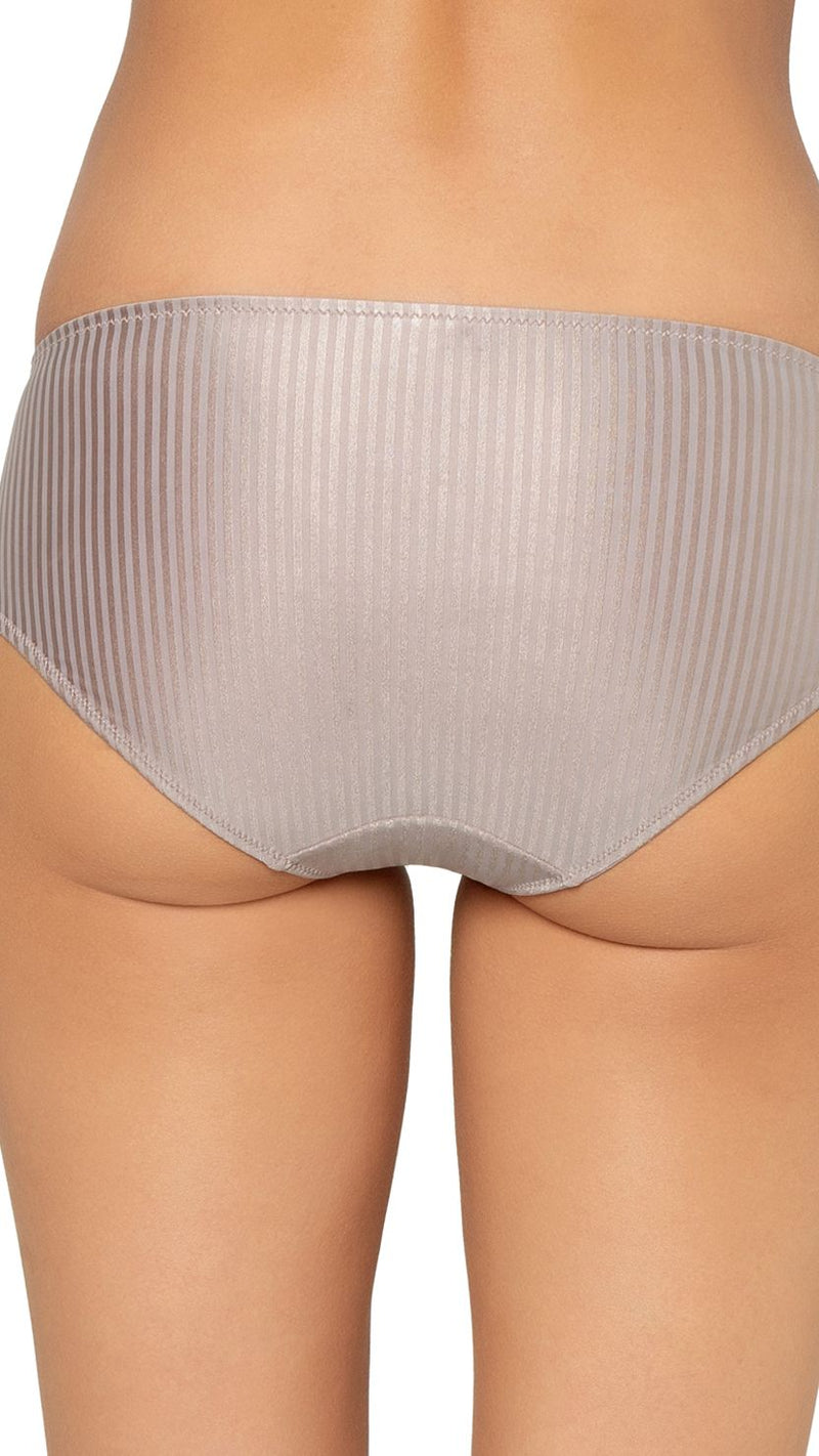 Triumph Grey Striped Everyday Mid-Rise Hipster Briefs