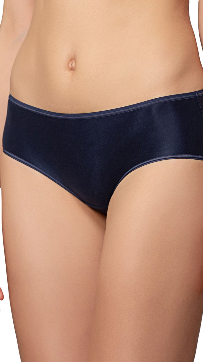 Triumph Navy Blue Soft Touch Hipster Full Coverage