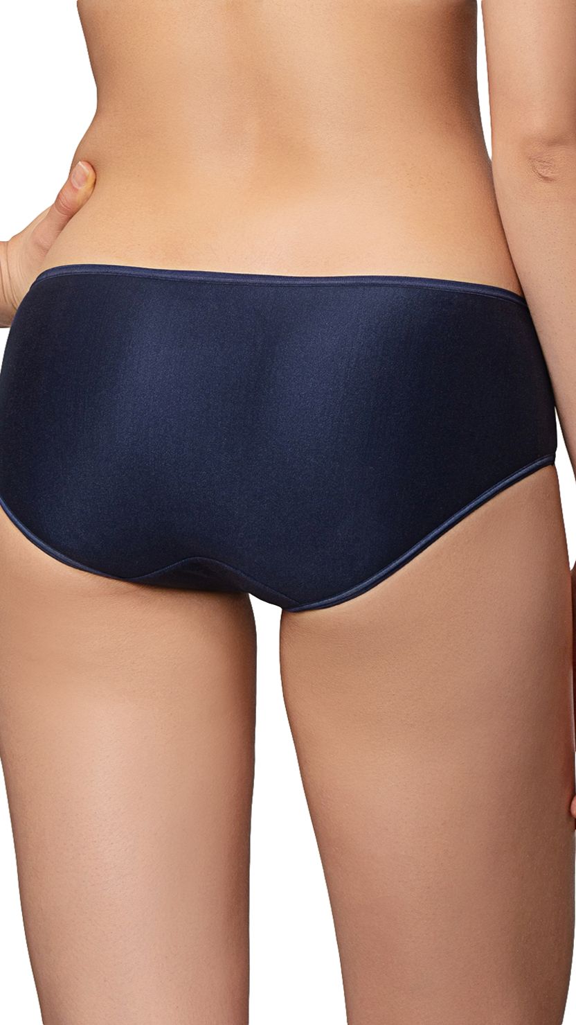 Triumph Navy Blue Soft Touch Hipster Full Coverage