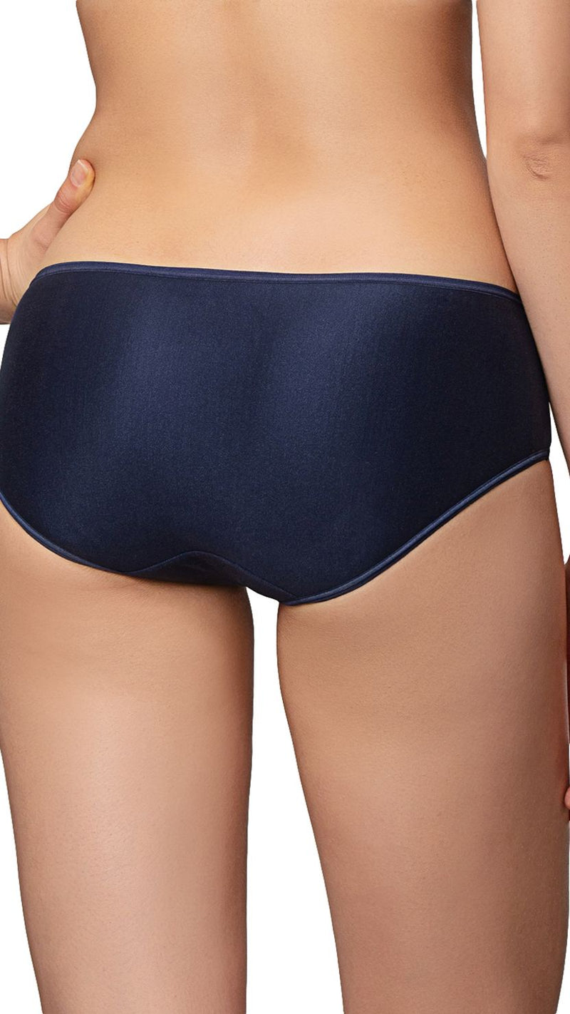 Triumph Navy Blue Soft Touch Hipster Full Coverage