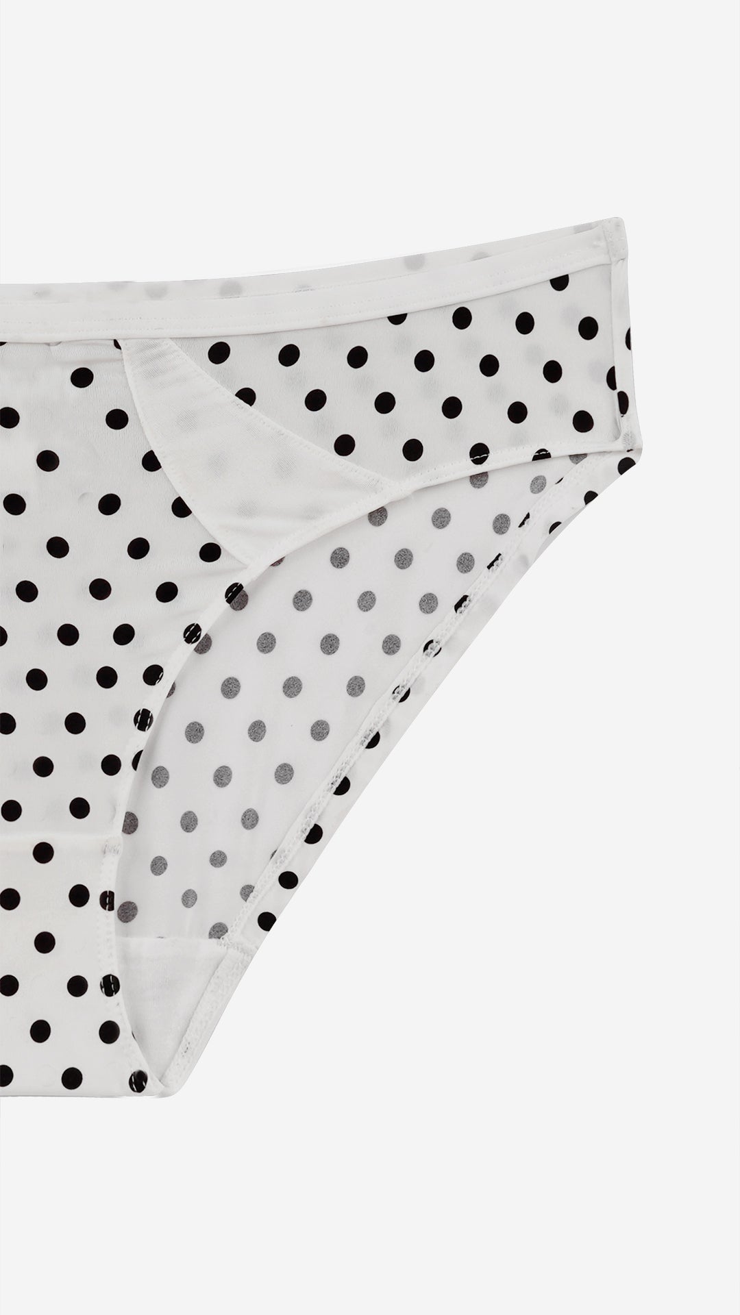 Ivory Polka Dot Lace Bikini Panty