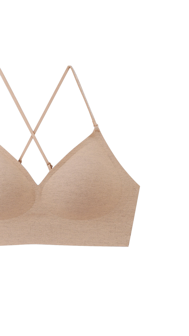 Back strap detail of Criss-Cross Back Bralette