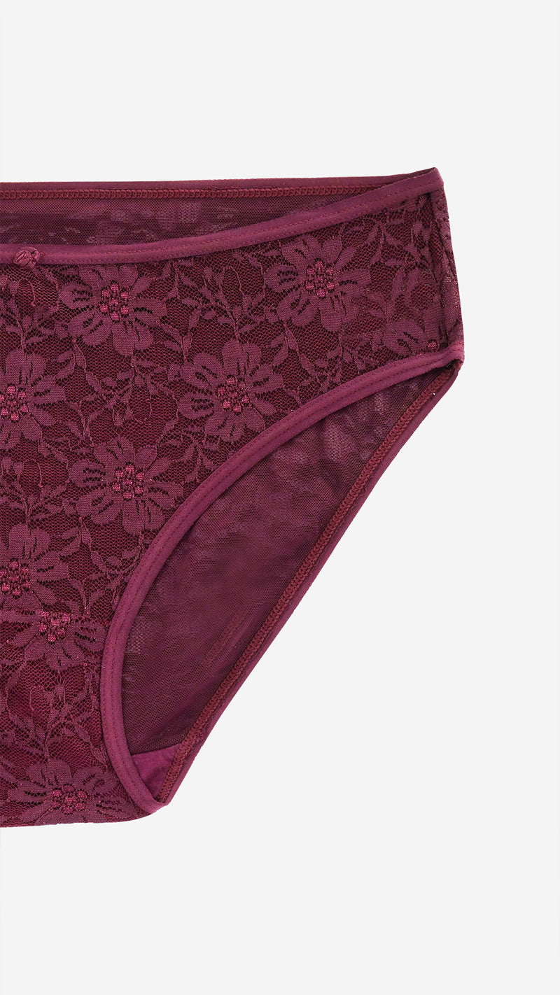 Lace Net Brief I Bridal lace panty