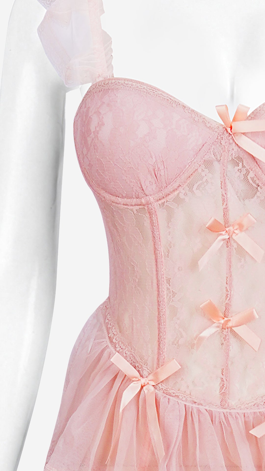 Lace Bustier with Garter Straps & Stockings | Sensual Lingerie Set