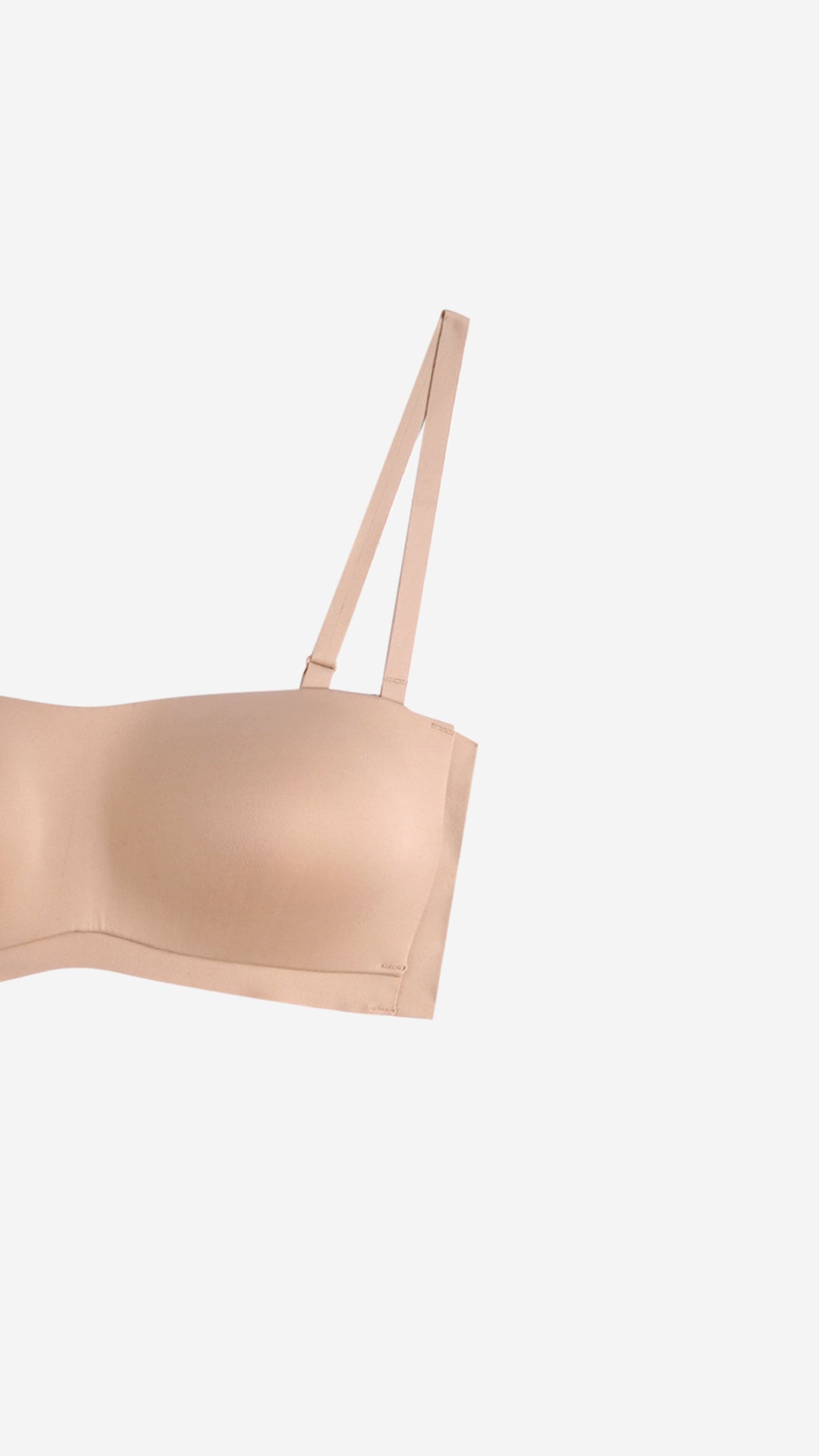 Padded Strapless Bandeau Bra | Bonded Multi-Way Bra with Silicone Grip