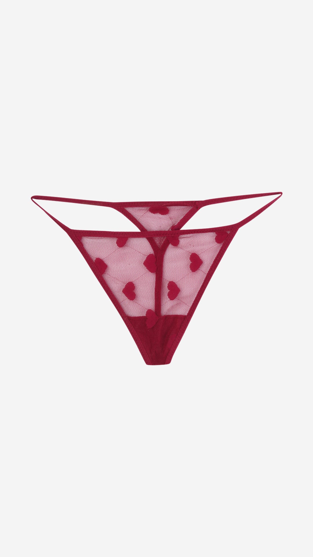 Padded Wired Babydoll | Power Net Self-Design Heart Lingerie
