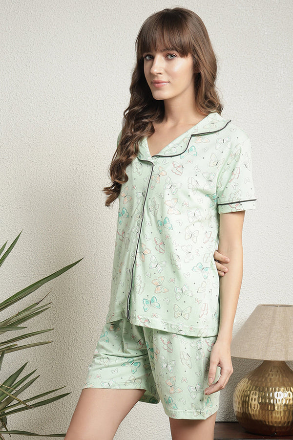 Angels Mint Butterfly Cami Set A013IJ