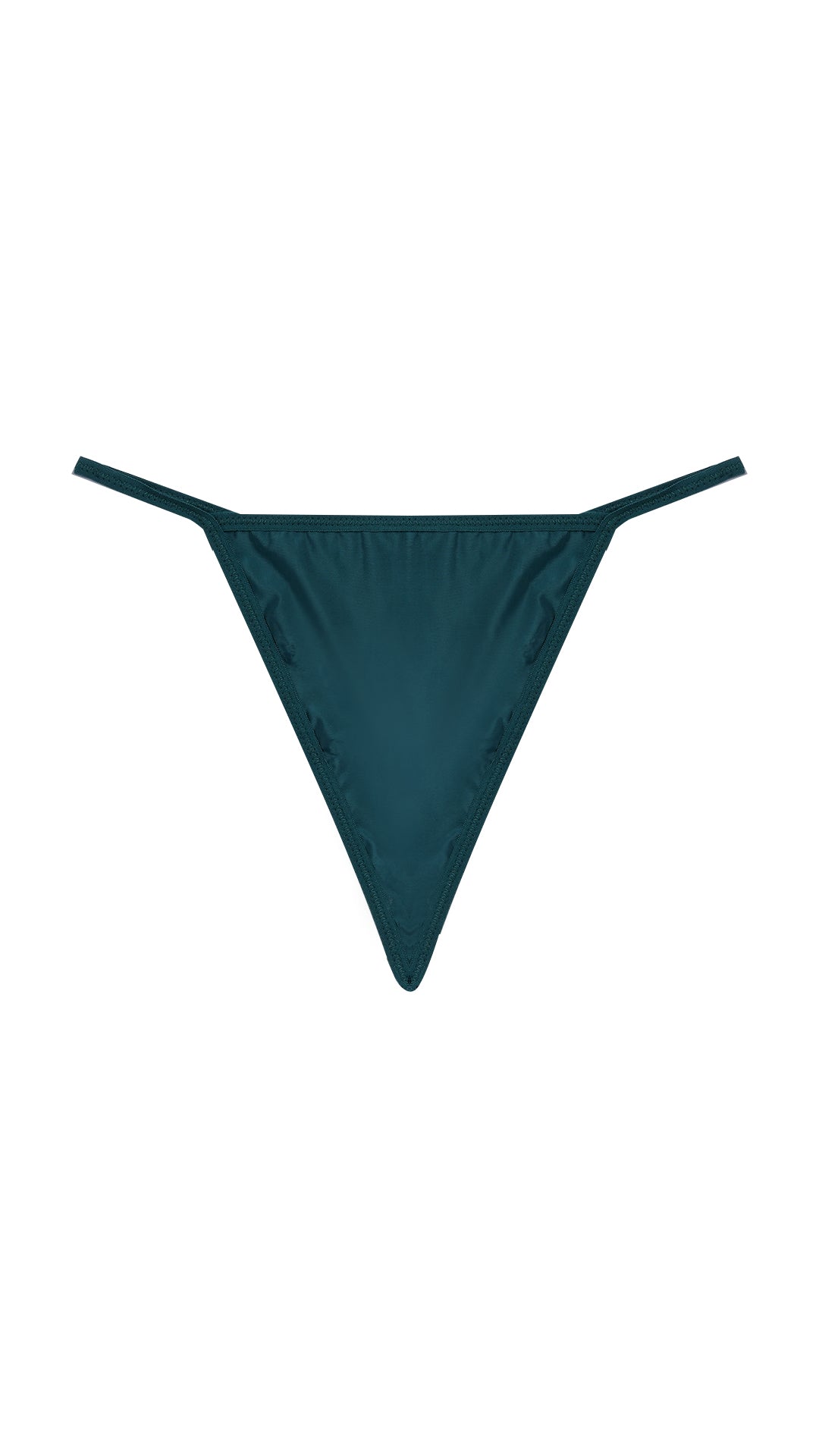 Teal thong, flat view