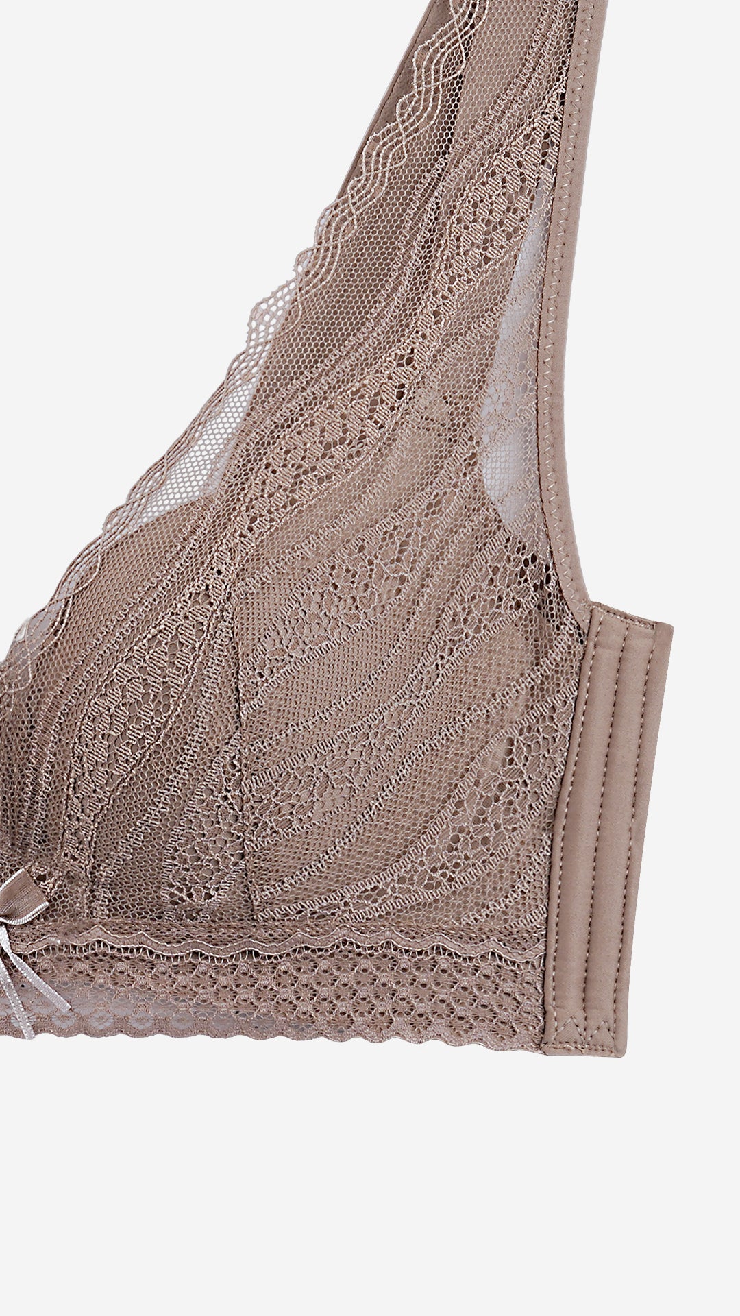 Umber Lace Push-Up Bra I Wirefree Wide-Strap