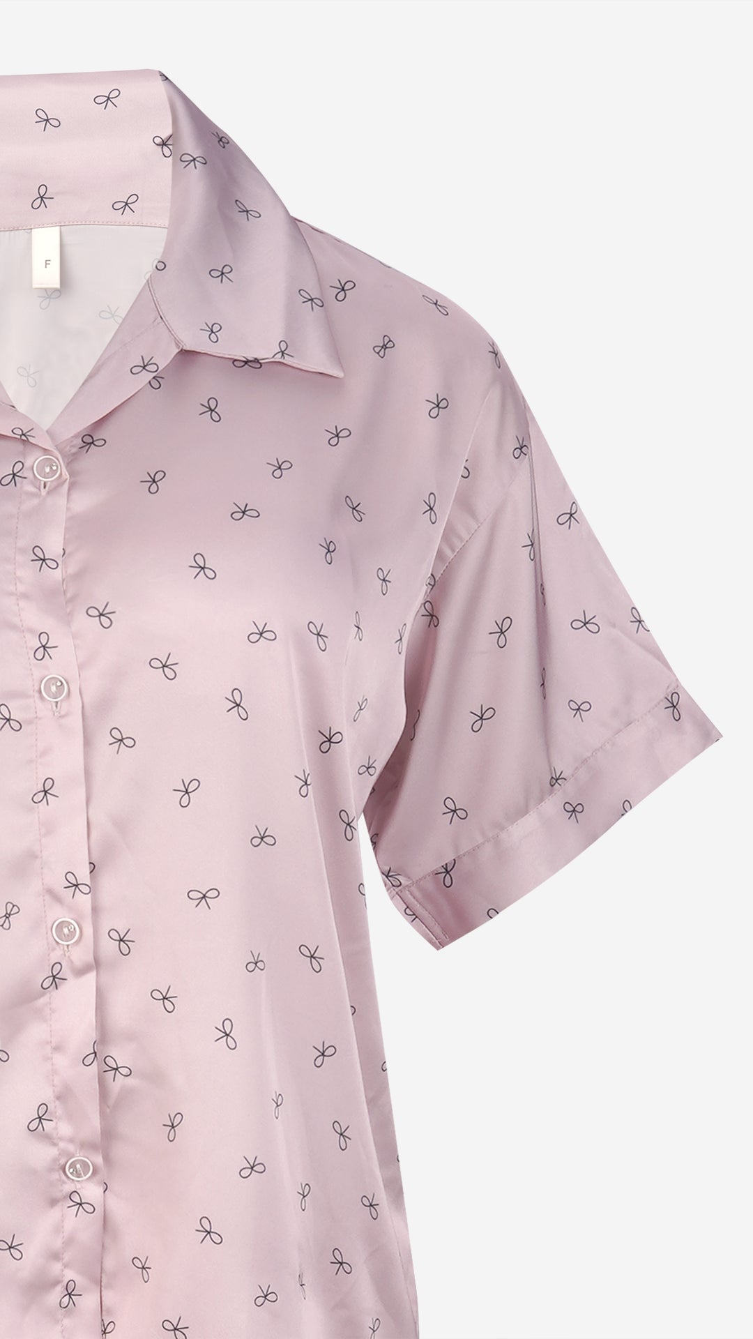 Blush Pink Striped Satin Shirt & Shorts PJ Set