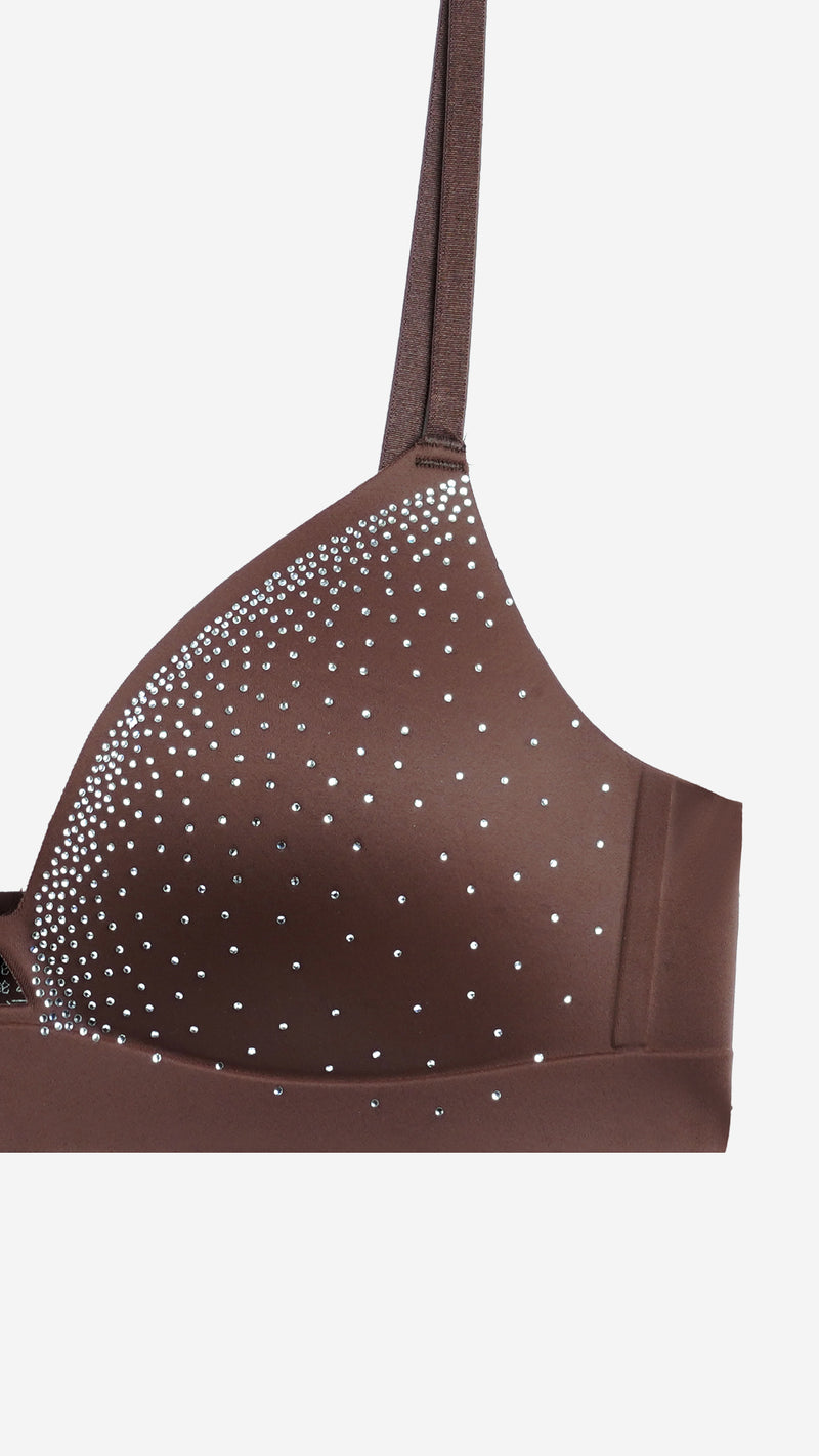 Coffee Bonded Wirefree Padded Bra