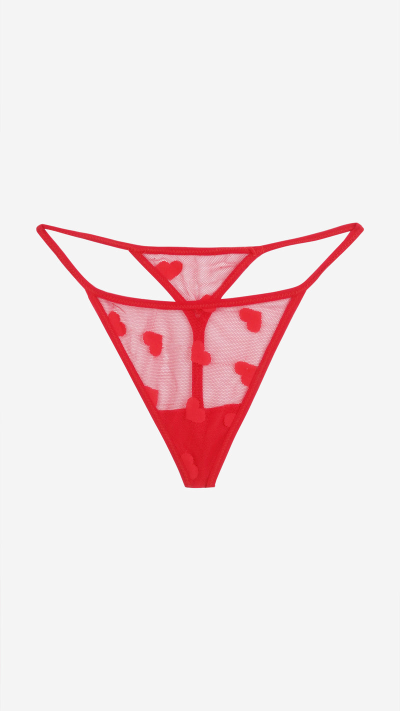 Padded Wired Babydoll | Power Net Self-Design Heart Lingerie