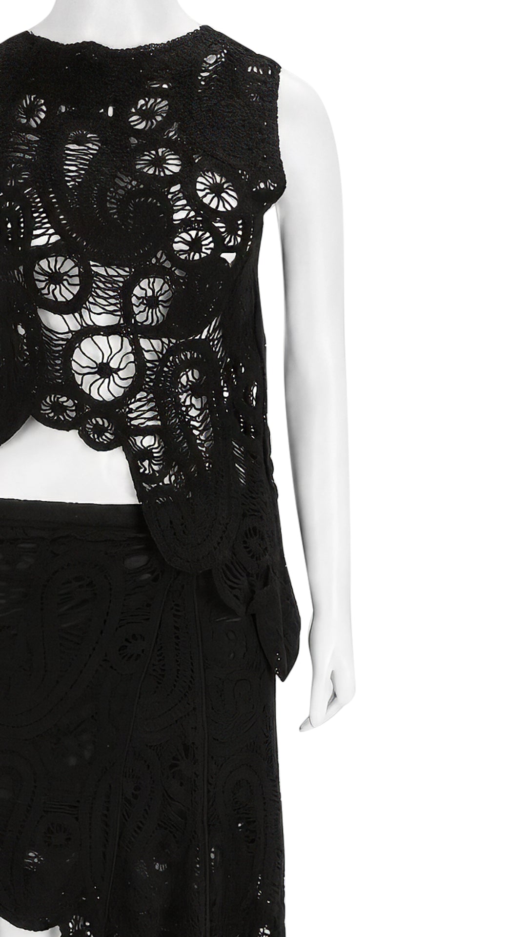 Crochet Sleeveless Beach Top | Handcrafted Open-Weave Cover-Up