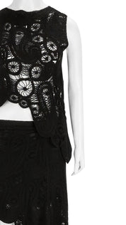 Crochet Sleeveless Beach Top | Handcrafted Open-Weave Cover-Up