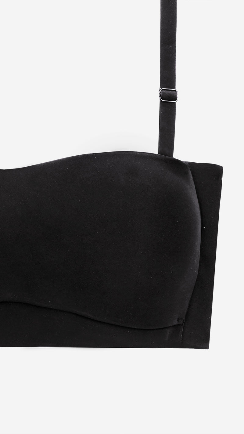 Padded Strapless Bandeau Bra | Bonded Multi-Way Bra with Silicone Grip