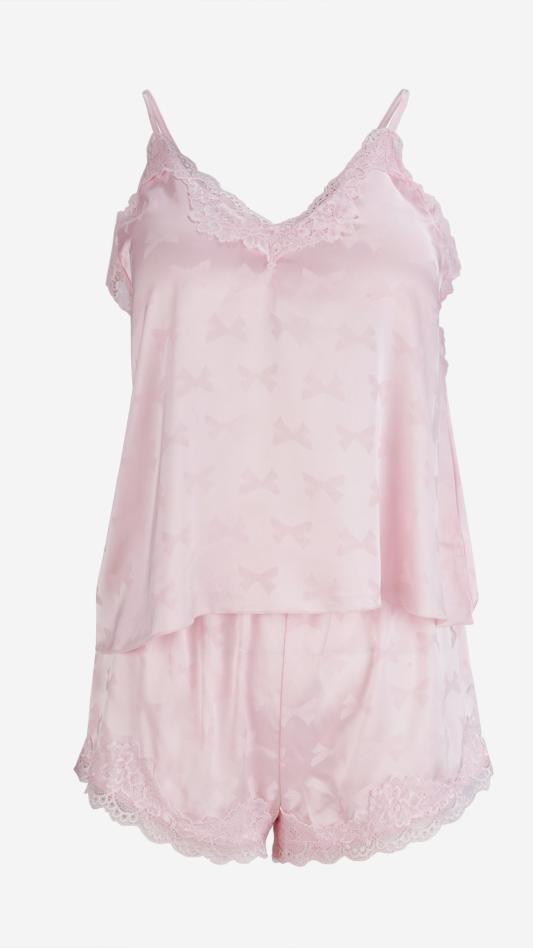 3Pc Satin Nightwear Set | Cami, Shorts & Long Robe