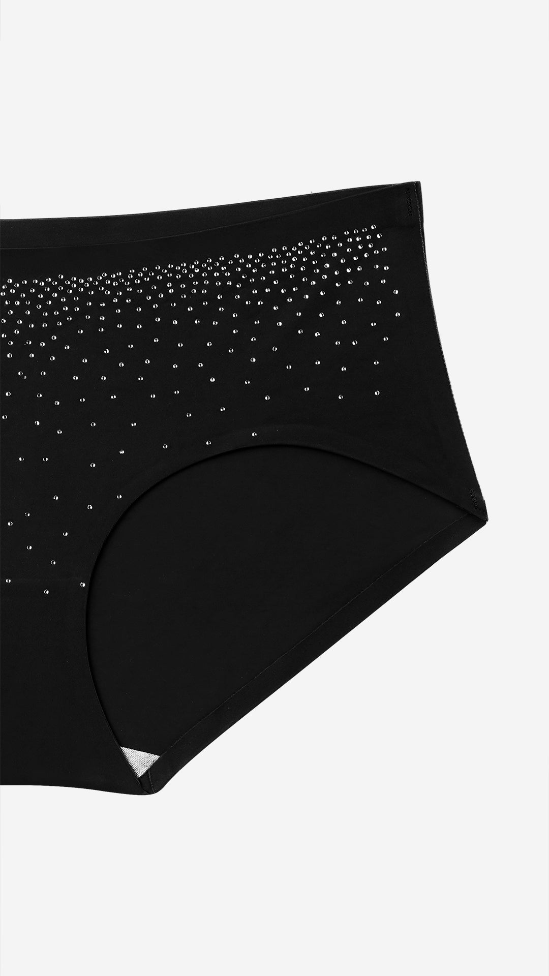 Black Diamante Hipster Panty, Classic Coverage