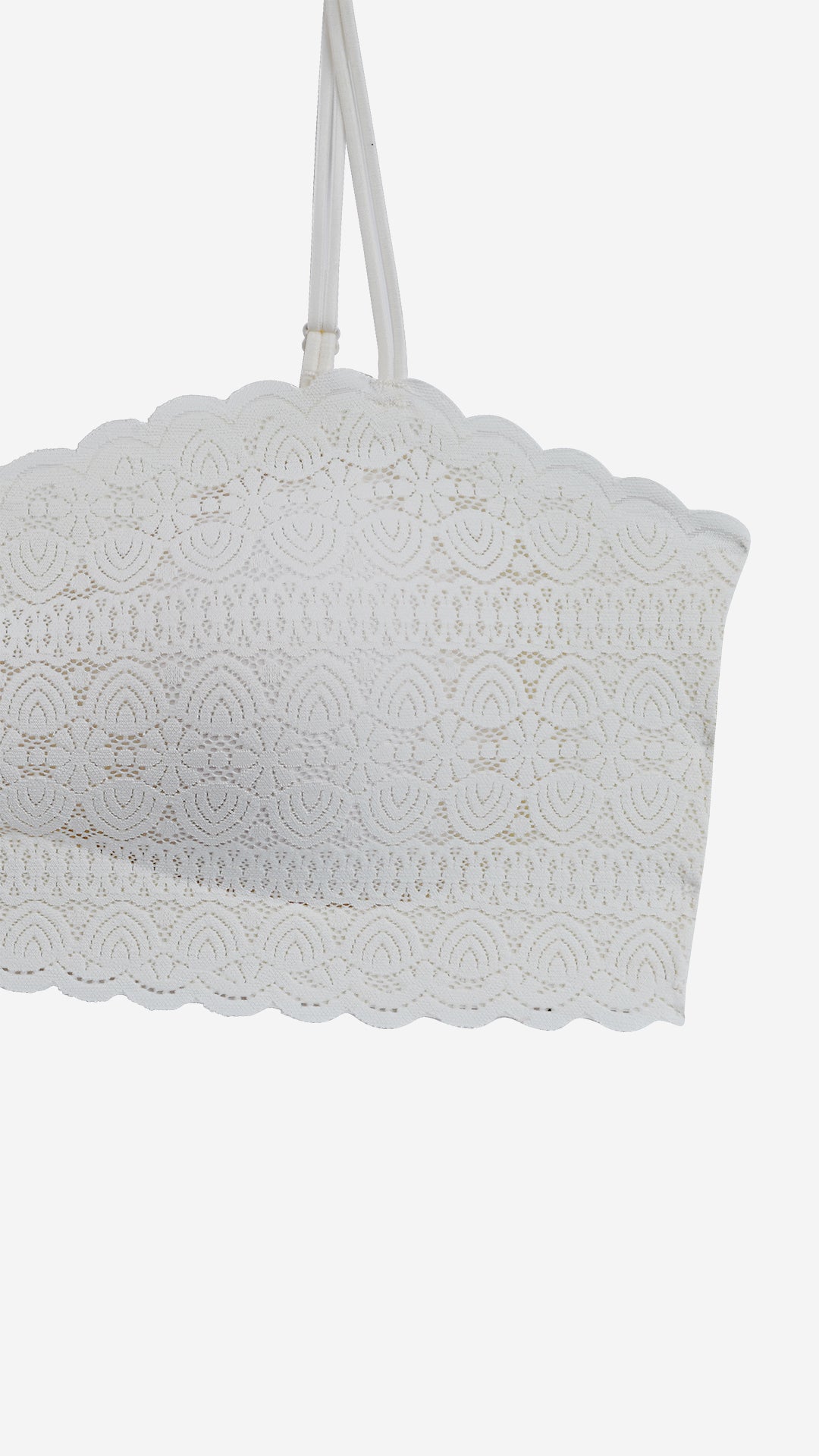 Ivory Lace Padded Bralette, Wire-Free