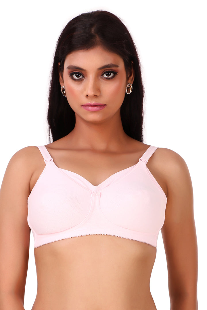 TRIUMPH-20I555-PINK WK  Non Padded Wireless Mamabel Nature Full-Coverage Nursing Bra