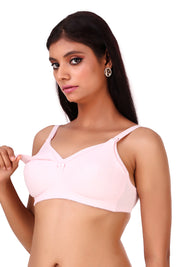 TRIUMPH-20I555-PINK WK  Non Padded Wireless Mamabel Nature Full-Coverage Nursing Bra