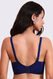 AXTZH Classic Contour Bra Offering Natural Shape, Gentle Lift, and Flawless Finish AB2355-NAVY-DP101
