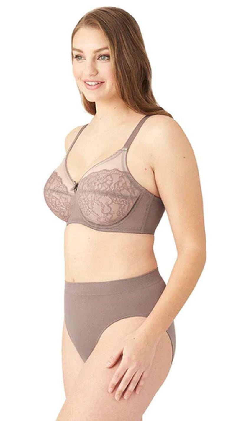 Wacoal Retro Chic Full Wired Padded Coverage Lace Bra