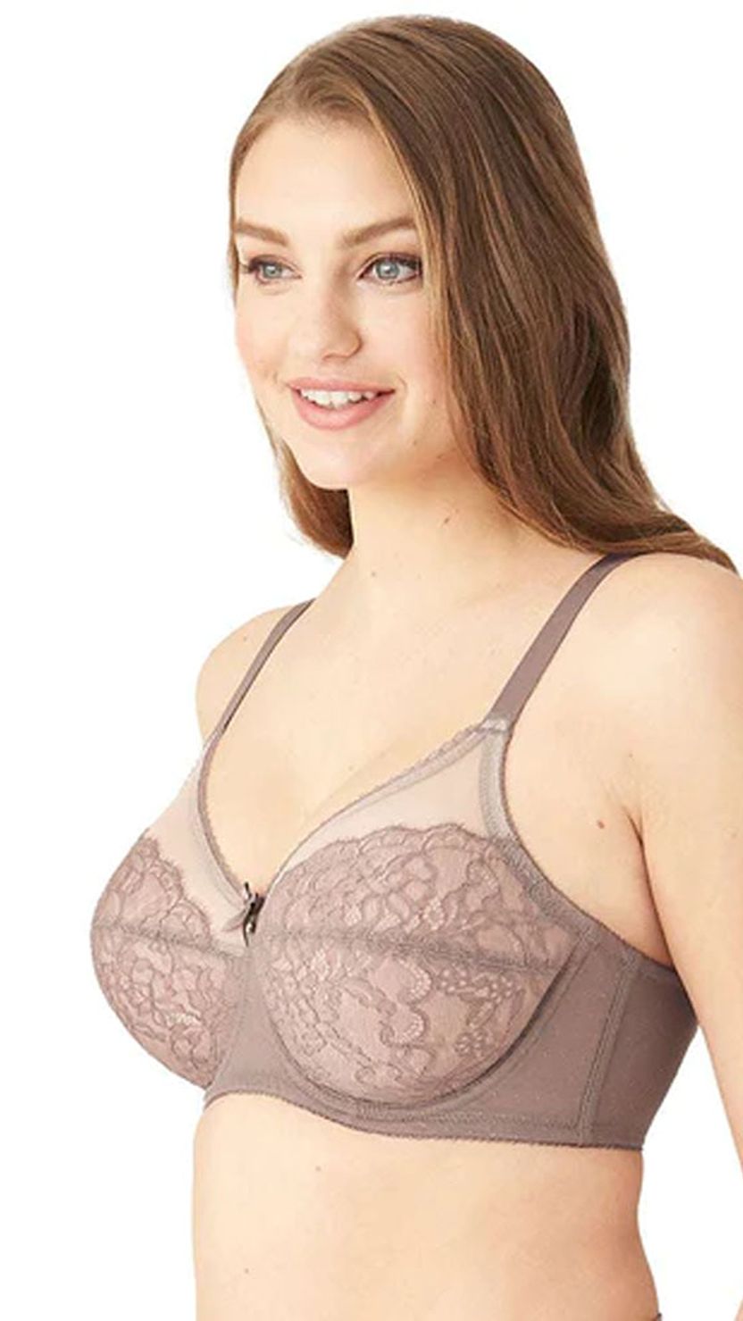 Wacoal Retro Chic Full Wired Padded Coverage Lace Bra