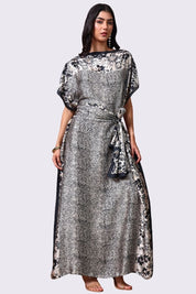 AXTZH Flowing Kaftan Nightwear with Adjustable Waist Strap and Elegant Detailing-BEGPR-K2S