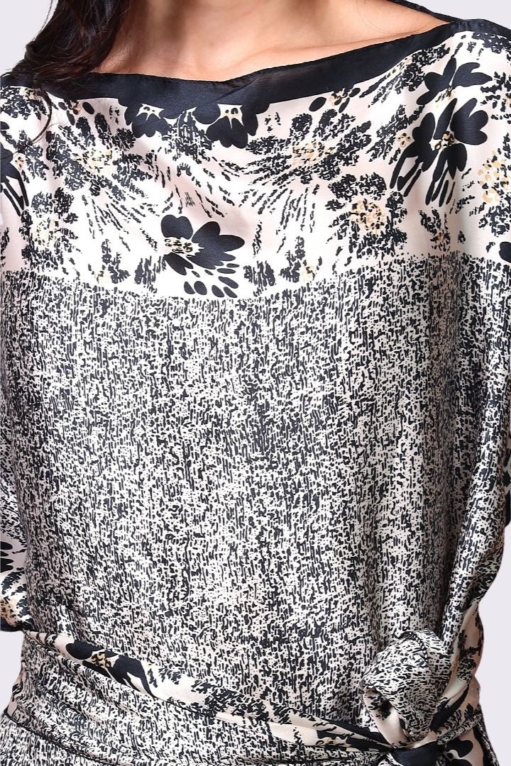 AXTZH Flowing Kaftan Nightwear with Adjustable Waist Strap and Elegant Detailing-BEGPR-K2S