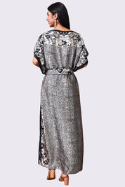 AXTZH Flowing Kaftan Nightwear with Adjustable Waist Strap and Elegant Detailing-BEGPR-K2S