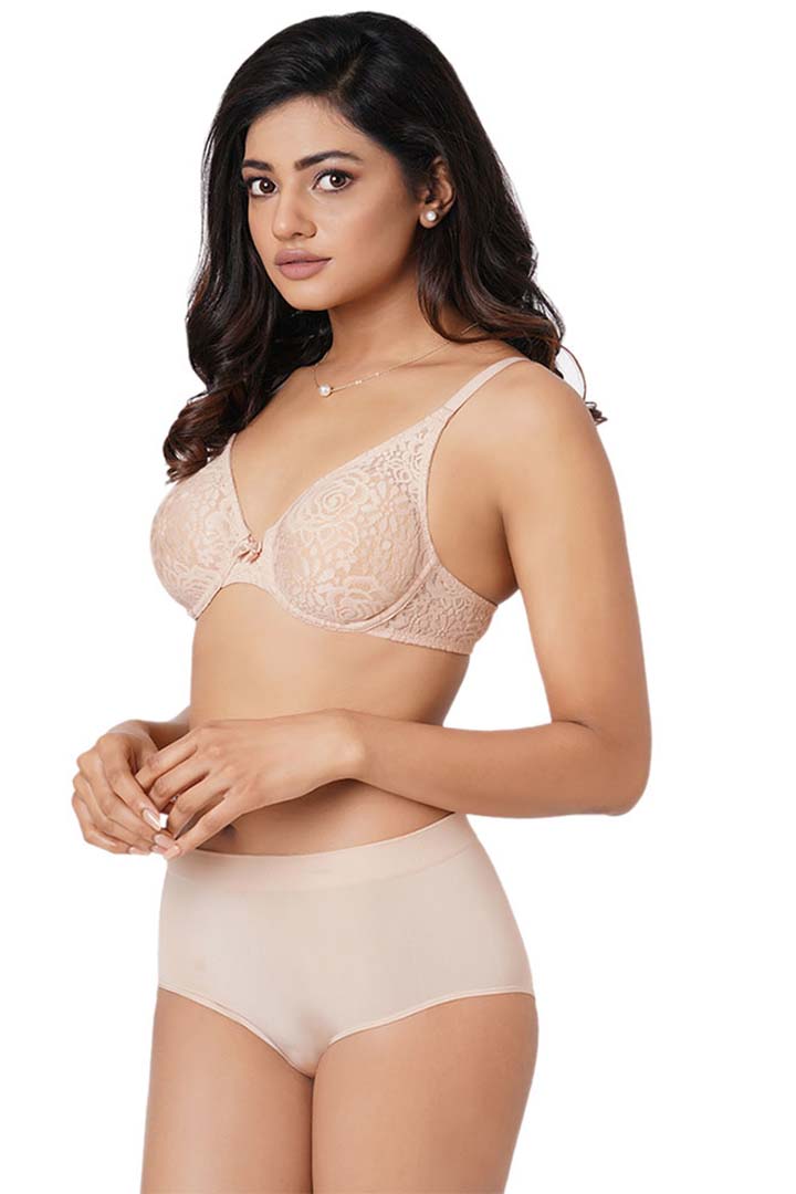 WACOAL BRA-851205 Halo Lace Non Padded Wired Full Cup Bridal Wear Plus Size Lace Bra