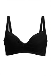 AXTZH Beautifully Designed Push-Up Bra for Women with Elegant Detailing and Everyday Comfort X2510-BLACK-CP402