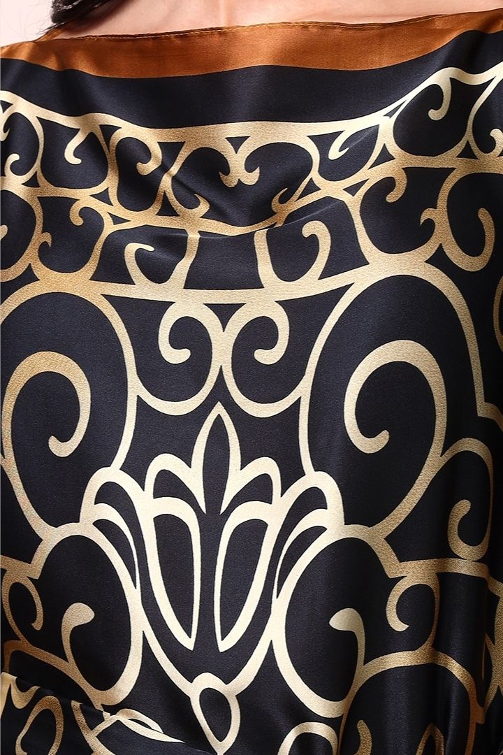 AXTZH Flowing Kaftan Nightwear with Adjustable Waist Strap and Elegant Detailing-COFPR-K2S