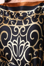 AXTZH Flowing Kaftan Nightwear with Adjustable Waist Strap and Elegant Detailing-COFPR-K2S