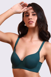 AXTZH Classic Contour Bra Offering Natural Shape, Gentle Lift, and Flawless Finish AB2355-PINE-DP101