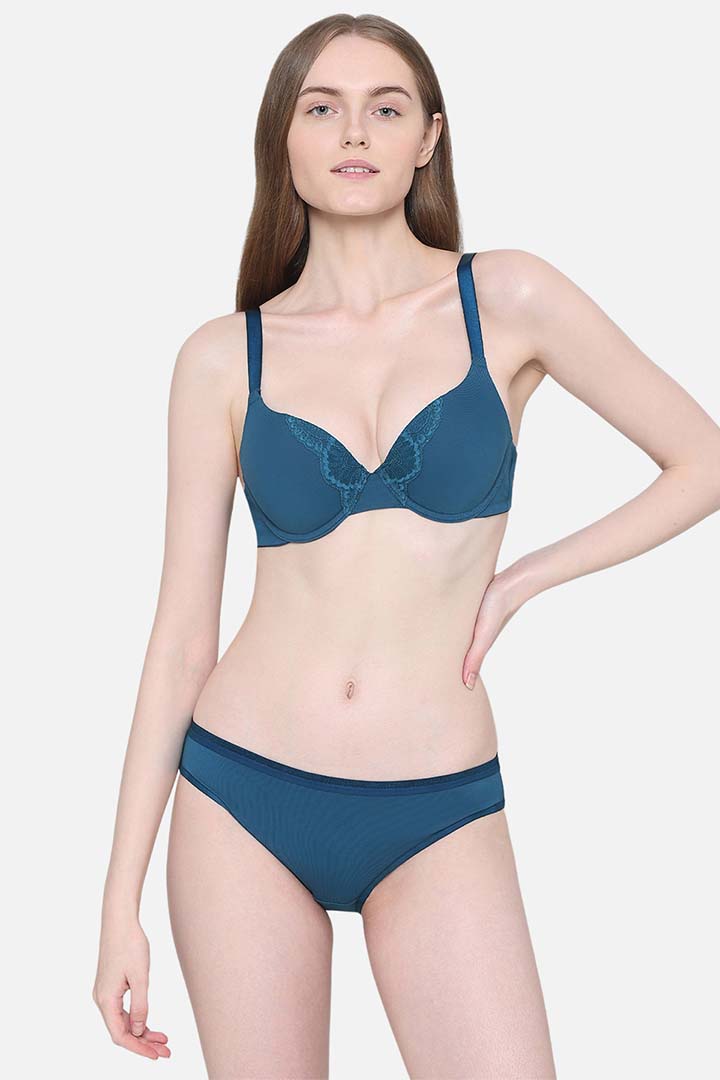 WACOAL BRA-BI03N04 BASICS Lite Push Up Padded Wired Half Cup Everyday Wear Push-up Bra