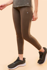 ENAMOR A401 Olive Night Cotton Terry Jogger | Dry Fit Cotton Terry Jogger