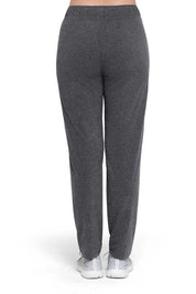 AMANTE ABT85601-GRAY PINSTRIPE MARL ESSENTIAL RELAXED FULL LENGTH PANTS