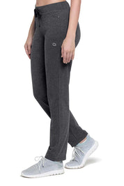 AMANTE ABT85601-GRAY PINSTRIPE MARL ESSENTIAL RELAXED FULL LENGTH PANTS