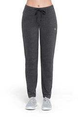 AMANTE ABT85601-GRAY PINSTRIPE MARL ESSENTIAL RELAXED FULL LENGTH PANTS