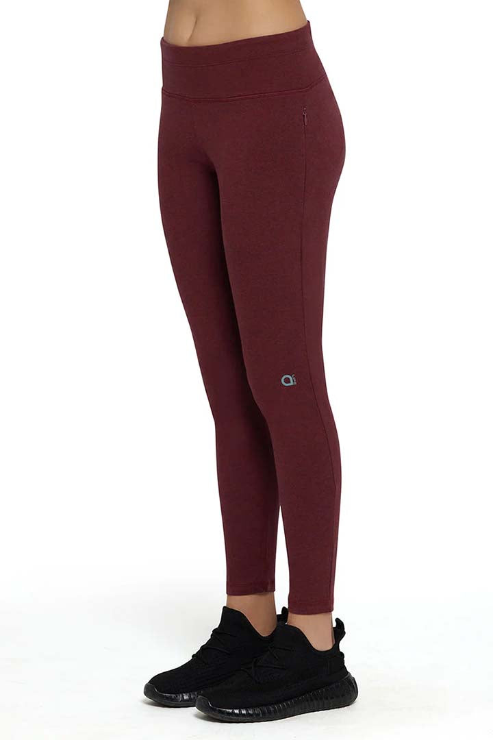 AMANTE ABT85801-POMEGRANATE MARL ELEMENTS LEGGINGS