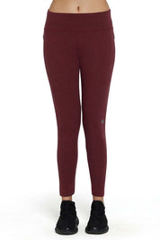 AMANTE ABT85801-POMEGRANATE MARL ELEMENTS LEGGINGS