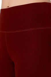 AMANTE ABT94501-BURGUNDY ENERGIZE HIGH RISE ACTIVE LEGGINGS